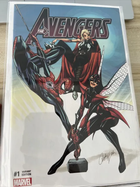 Avengers #1 J Scott Campbell Comicxposure Variant Vfnm