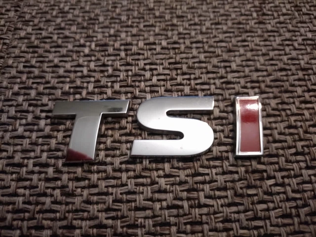 Adesivo Originale TSI Cromato Per Auto – Emblema Autoadesivo Per VW, Audi, Seat, Skoda