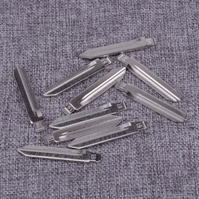 10x Car Blank Uncut Flip KD Remote Key Blade Type 19# fit for Ford Montego Use