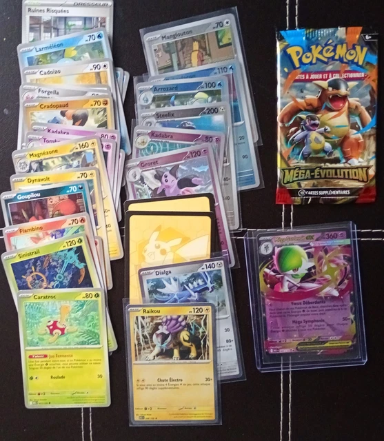 Lot De 31 Cartes Pokémon Françaises – 1 Ultra-Rare EX/V Garantie + 5 Brillantes, Sans Énergies