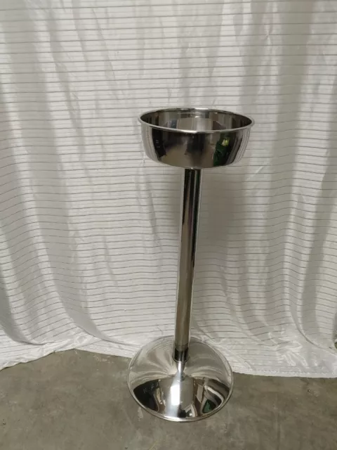 Vollrath 47611 Stainless Steel Single Bottle Vine Bucket Stand (Bucket NOT inclu