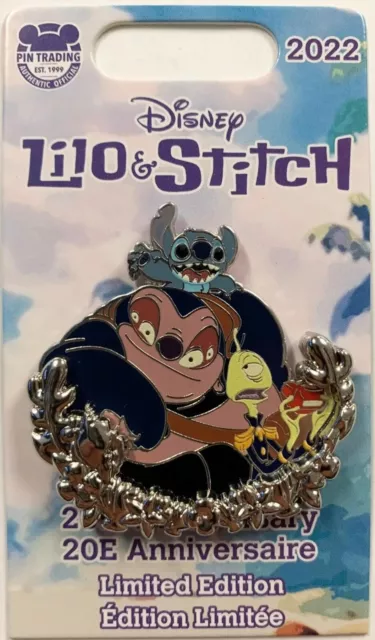 Disney Parks 2022 Lilo & Stitch 20th Anniversary with Jumba & Pleakley LE Pin