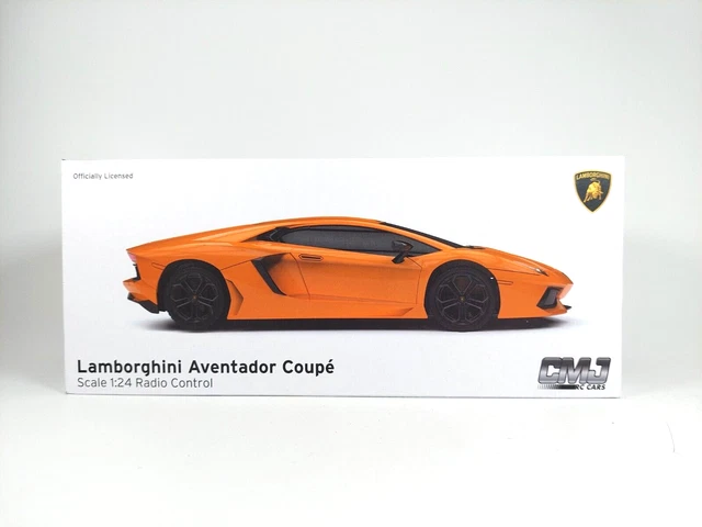 CMJ RC Cars 1:24 Twin Pack McLaren 765LT Gold & Lamborghini Aventador Zwart RC Auto 1:24 CMJ RC Cars 1:24 Twin Pack McLaren 765LT Gold & Lamborghini Aventador Zwart RC Auto 1:24