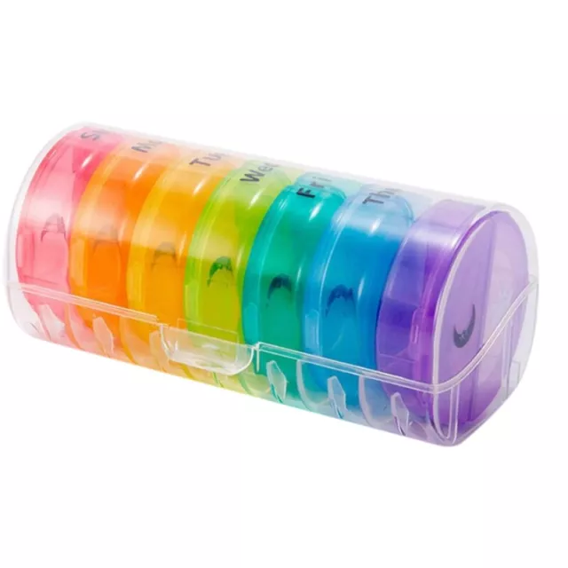 Daily Pill Organizer 2 Times A Day Weekly AM PM Pill Box 7 Day Pill3177