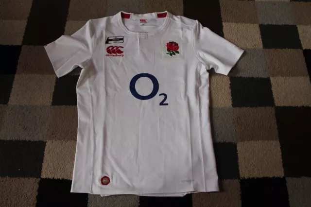 ENGLAND Rugby Union CANTERBURY Home SHIRT Jersey Extra Large XL S/Sleeve 2016-17