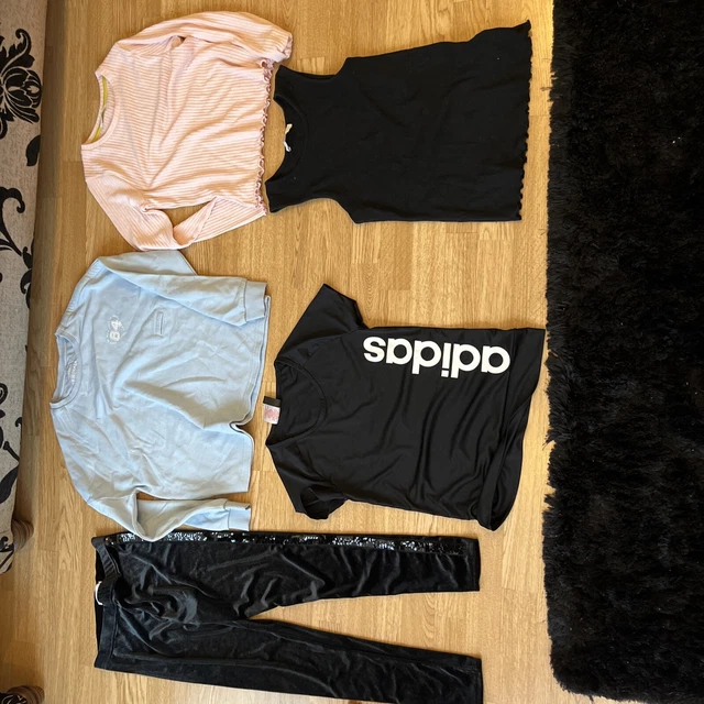 Pacchetto vestiti ragazza 11-12 anni M&S Adidas 5 articoli leggings top