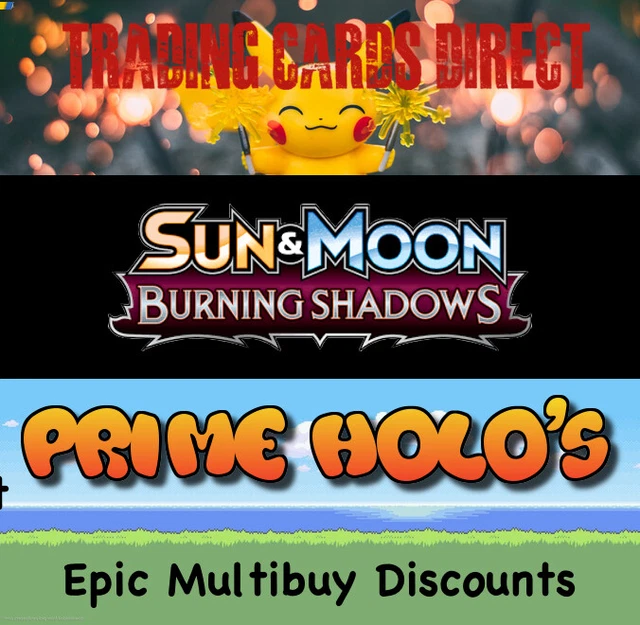 Sonne & (und) Mond brennende Schatten - Prime Holo Folie Singles - Pokémonkarten
