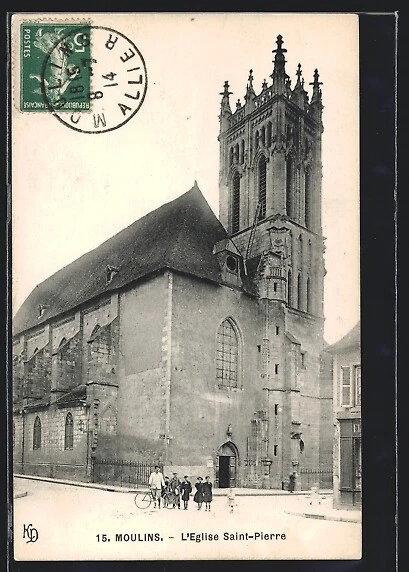 CPA 60 – Vieux Moulin / Église – Carte Postale Ancienne, Oise, Noir Et Blanc, 1900