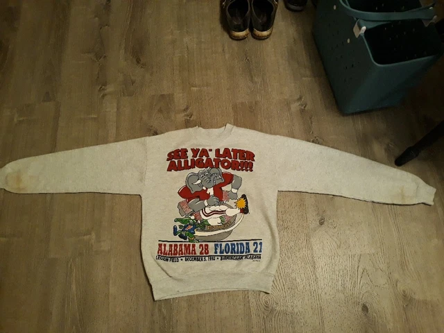 VTG 1992 Alabama vs. Florida Sec Championship Sweatshirt. Sz Medium See Pictures