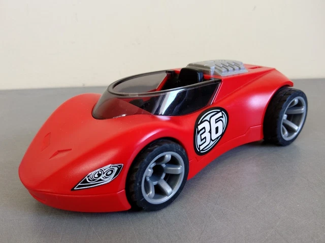 Playmobil 5175 La Voiture de Sport N° 36 à Friction - Sans aileron et figurine