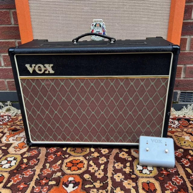 Vox AC15 CC1X C1X (Celestion Blue) 1x12 Valve Amplifier Combo w/ Pedal Serviced*