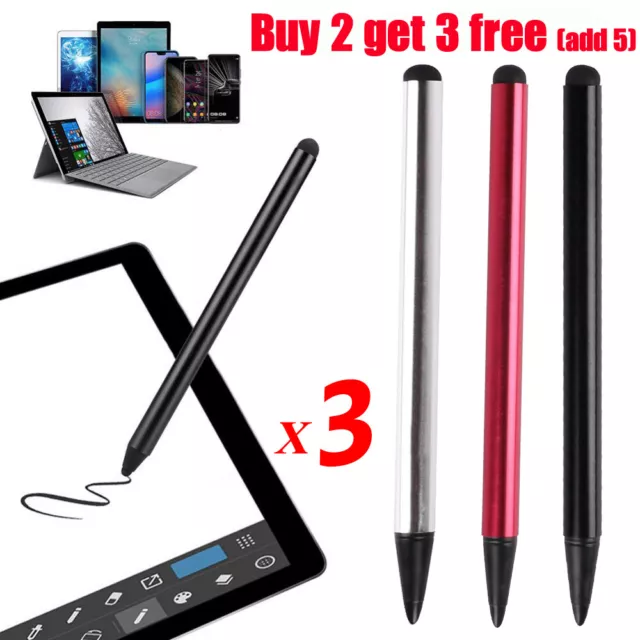 3 X Touch Screen Stylus Pens For iPhone iPad Tablet Samsung Android Phones