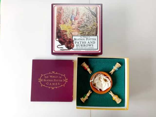 The World of Beatrix Potter Paths and Burrows  1988 (or Snakes and Ladders) Game