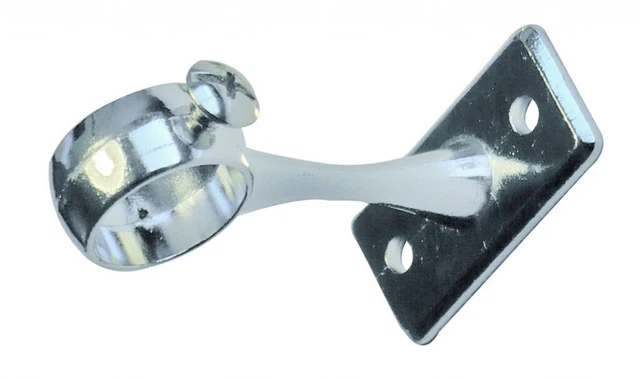 Piton Sur Platine Pour Tube De Penderie Rond-plastique Blanc BRICOZOR Square 130x130