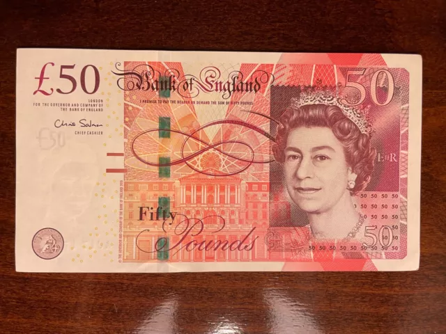 Bank of England 50 pounds 2010 UNC