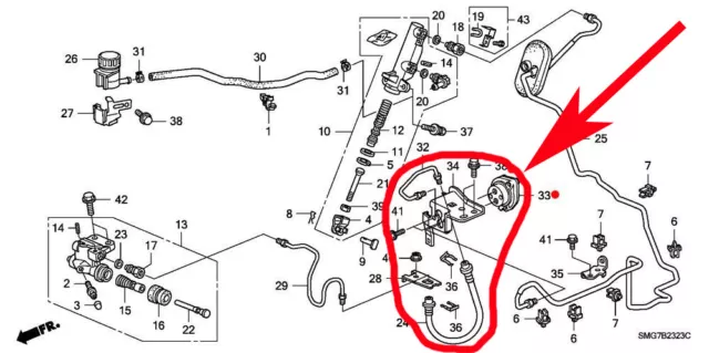 Hel Performance Edelstahl Geflochtene Kupplungsdämpfer Bypass Honda Civic Typ R Fn2 2