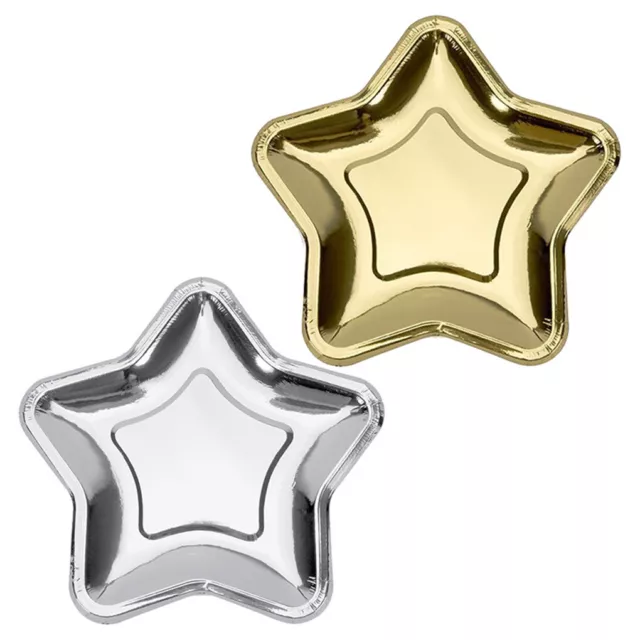20pieces Dining Experience With Safe And Reliable Star Shaped Disposable Plates