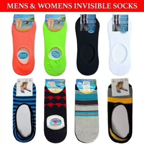 Chaussettes Invisible Hommes Femmes Baskets Non Show Chaussure Doublure Anti À