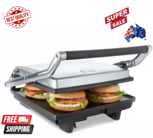 4 Slice Sandwich Maker Press Large Grill Non Stick Electric Jaffle Grill Toaster