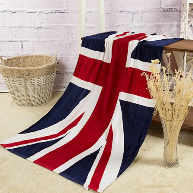 British Flag Union Jack Pattern Bath Beach Large Soft Gifts Towel Washcloth W1U7