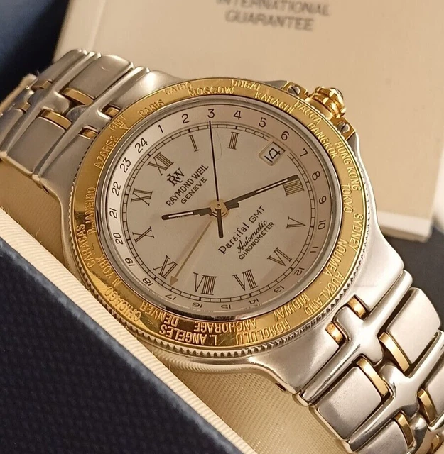 RAYMOND WEIL GENEVE Parsifal Gmt Automatic Swiss Made Acier Et Or No raymond-weil-geneve-parsifal-gmt-automatic-swiss-made-acier-et-or-no