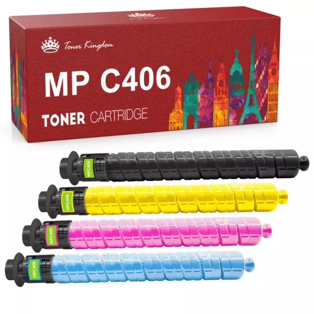 1 Set Toner MP C406 Compatible for Ricoh MP C306, C307, C406, C407 High Yield