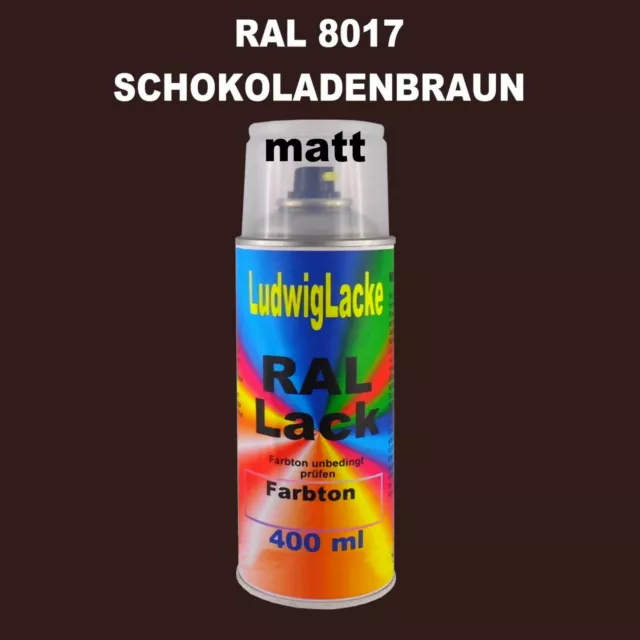 Spraydose Matt 400ml Ral 8017 Schokoladenbraun Metall Holz Papier Glas