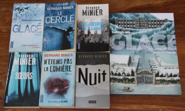 BERNARD MINIER - LOT DE 7 LIVRES - POCKET - 2012 à 2021 - TRES BON ETAT