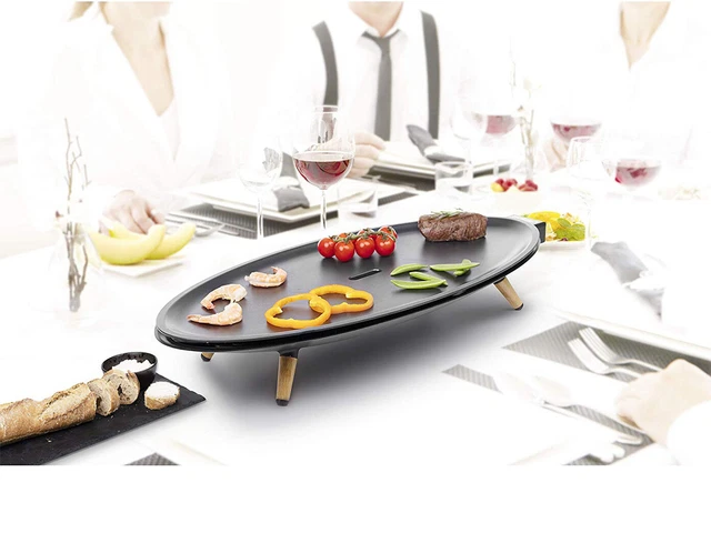 Großer elektrischer Teppanyaki Japanischer Tischgrill mit Grillplatte für Balkon