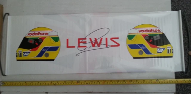 LEWIS HAMILTON Insegna ventola roll out/piegabile Formula 1 (F1)