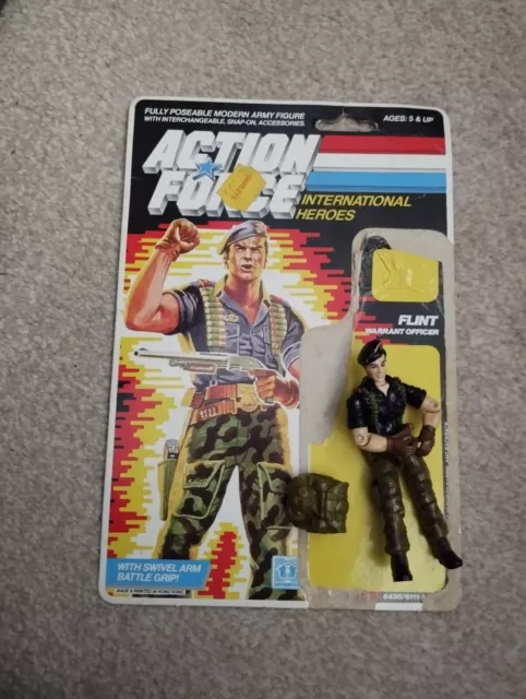 GI Joe Vintage Action Force Hasbro Flint 1985.