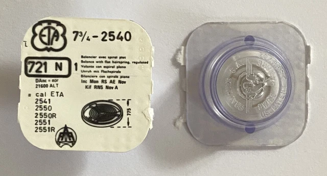 Balancier NOS ETA 2540/2550/2541/2551 – Pièce Horlogère Neuve