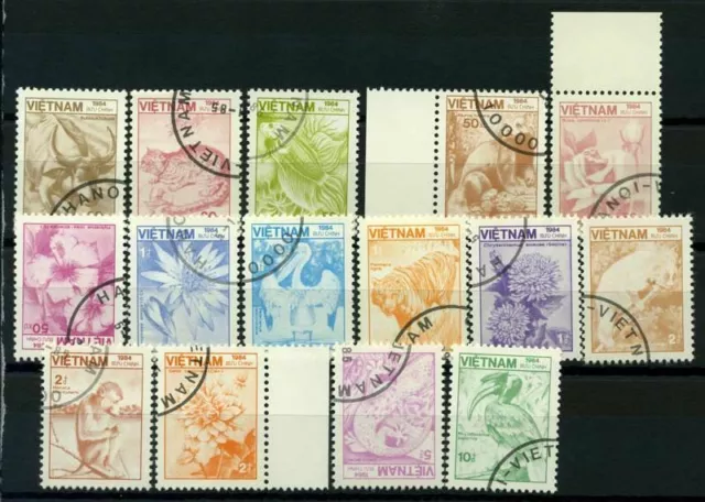 Vietnam 1984 Mi. 1529-1543 Gestempelt 100% Tiere, Tiere, Tiere