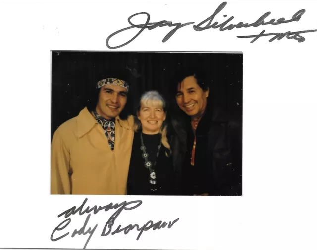 Jay Silverheels Native American Actor 'Tonto' Signed 4x6 The Lone Ranger JSA COA