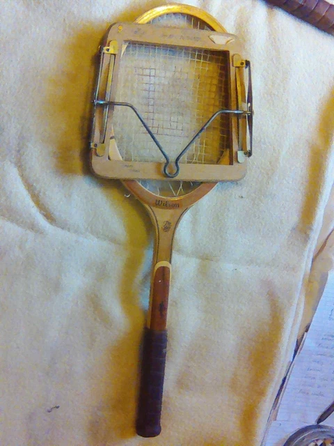 RARE VINTAGE WOODEN Tennis Racket Wilson Pro Staff Chris Evert With ...
