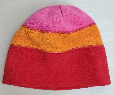 Gap Fleece Winter Hat Unisex S Small Pink Orange Red 10.5” Opening 3