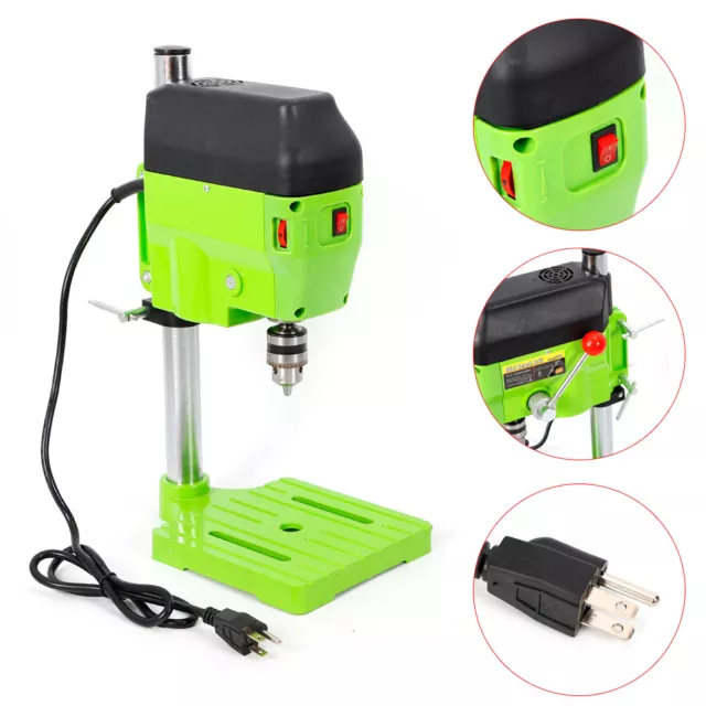 480W High Speed Portable Mini Bench Drill Press Stand Precision Drilling Machine