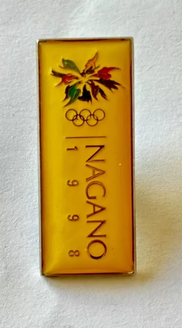 Olympic Winter Games 1998 Nagano Japan Logo Pin Badge.