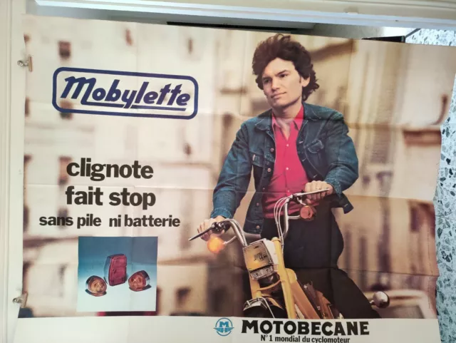 AFFICHE MOBYLETTE - Motobecane - clignotant  - sans pile ni batterie