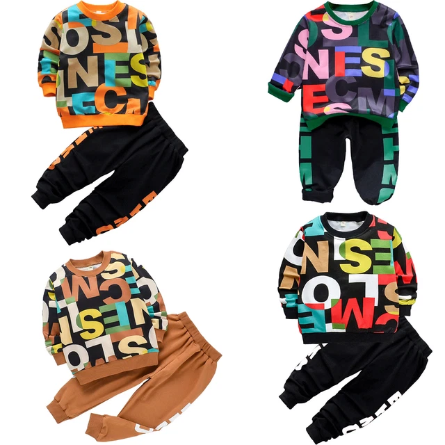 Mädchen Jungen Trainingsanzug Sportanzug Sweatshirt Tops+Hose Set Freizeitanzug