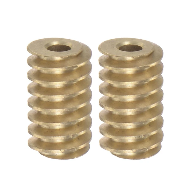 2pz Ingranaggio Albero Ottone 0.5 Modulo 2.98mm Foro Diametro Azionamento