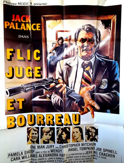 MX1 Affiche cinema Poster 120x160 FLIC JUGE ET BOURREAU JACK PALANCE 1978