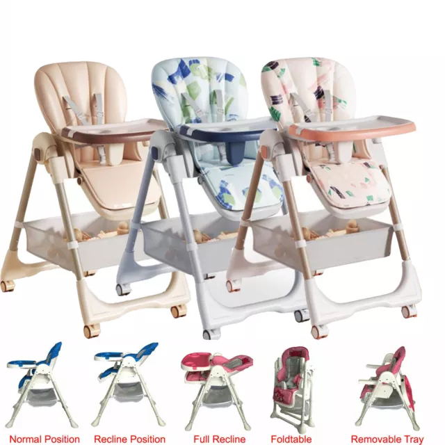 3 in 1 Baby High Chair Infant Dining Eating Feeding Highchair 3IN1 Seat Toddler