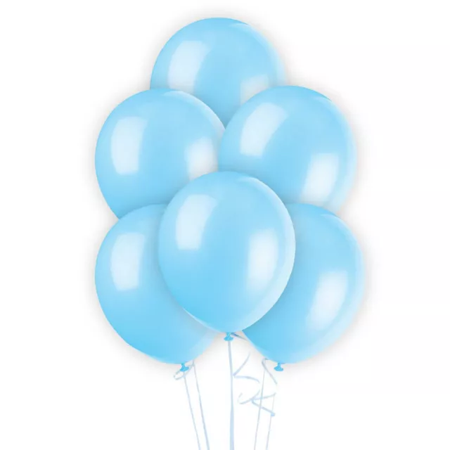 Latex Plain Light Blue Balloons Birthday Party Wedding Christmas Home Decor12"