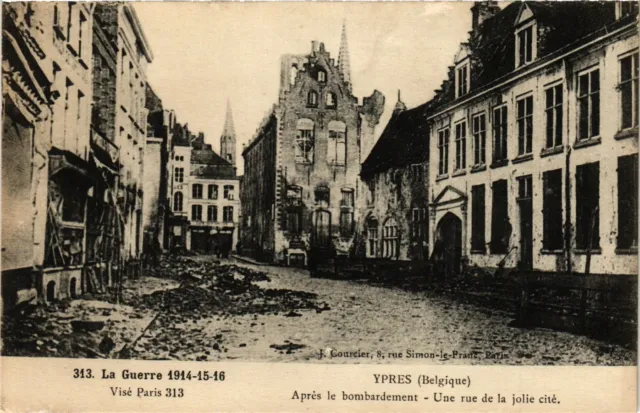 CPA Militaire, Ypres - Apres le bombardement (278254)