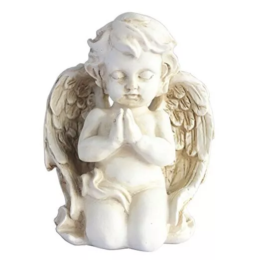 Vintage Statue Angel Statue Figurine Indoor Outdoor Kneeling Praying Cherub