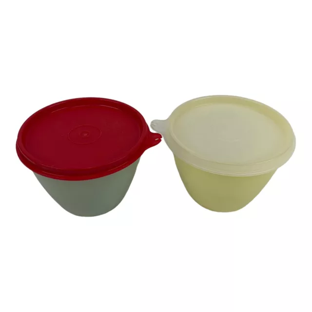Vintage Tupperware 148/215 series Snack/Refrigerator bowls/lids