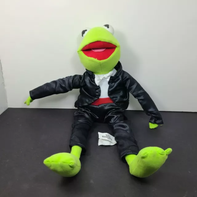 The Muppets Tuxedo Kermit Toy Factory Disney 2007 Stuffed Plush Doll Jim Henson
