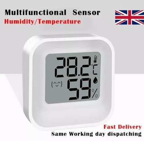 Digital Thermometer Hygrometer Sensor Humidity Meter Indoor Temperature Gauge UK
