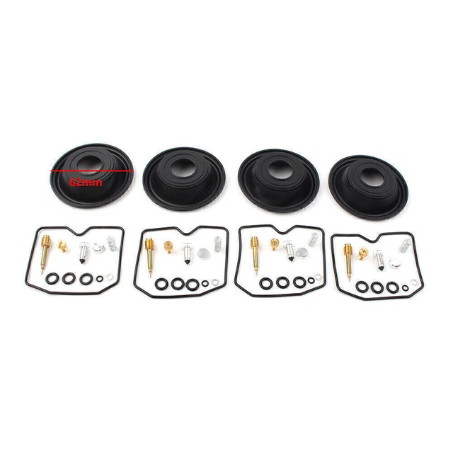 4x Carburetor Rebuild Kit Vacuum Diaphragm For Suzuki GSF600 S BANDIT GSF 600 S